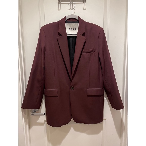 RÓHE “Alena” Women’s Blazer in Burgundy - Picture 3 of 6